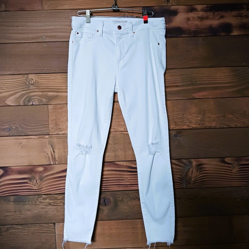 FIDELITY Belvedere Hi Rise ultra slim raw hem distressed stretch Sz 29 EUC - Picture 4 of 11